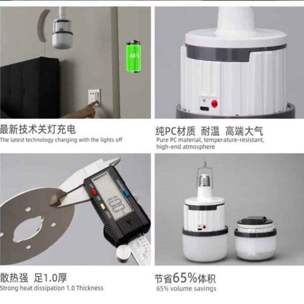 Portable 30w 50w High power LED Emergency Bulb Long Emergency time 5 hours for Outdoor Use