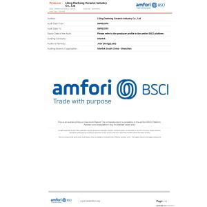 Liling Dacheng Ceramic Industry Co.,Ltd Certifications
