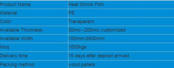 PE PVC PET POF Shrink Film,shrink film packaging roll film for food/drink/ heat shink film,pvc pe pof heat shrink film s
