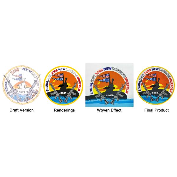 School Applique Woven Patch Badges , Sew On Embroidered Patches OEM