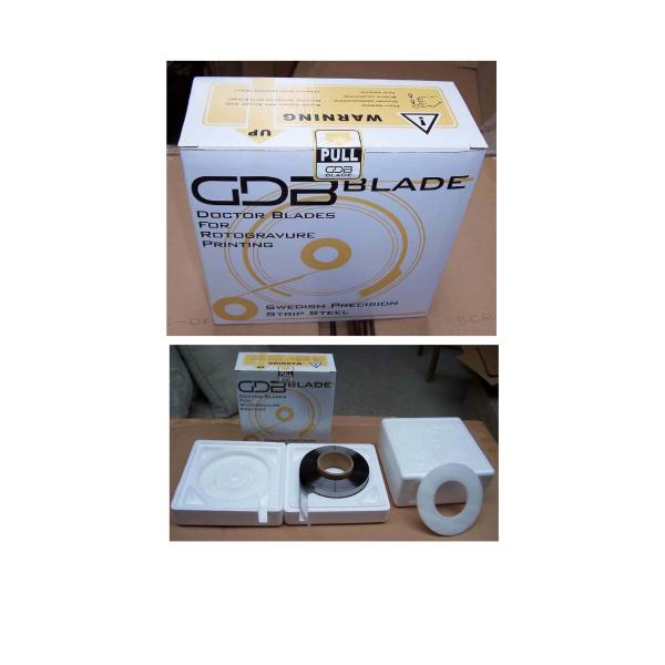 Doctor blade (blade, flexo gravure blade) for flexo or gravure printing using Uddeholm steel as material
