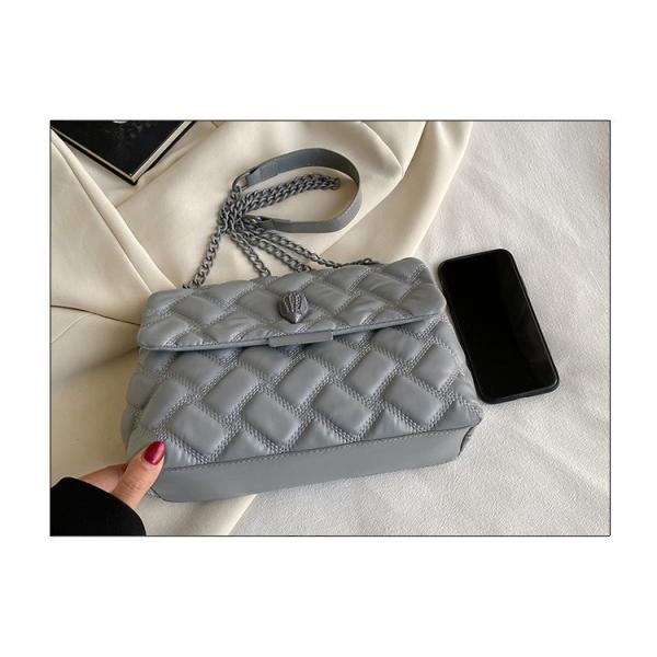 Charming Designer Rhombus Chain Bag Easy Carry Crossbody Function Leather Pu Material