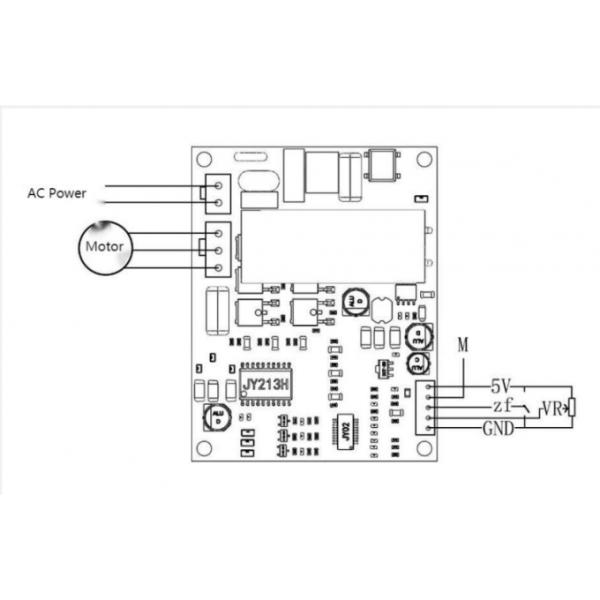 JYQD-V8.8B BLDC Motor Driver with 110-220VAC Input Max Power 200W and 0-5V Speed Control for Industrial Automation