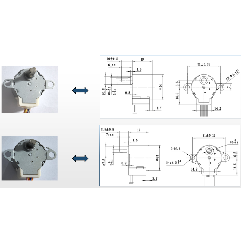 24BYJ48 Stepper Motor with Precise Positioning and Customizable Parameters for Smart Toilet Applications