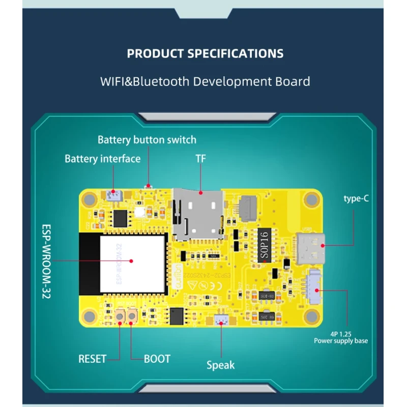 2.2Inch ESP32 Display Module Lightweight Design for Improved Efficiency