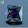 9x9mm Square princess Shape Rainbow Cubic Zirconia gemstone for sale