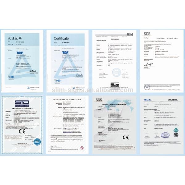 Multiple Zone L Board LCD Digital Screen With Magnetic Led Advertising Light Box