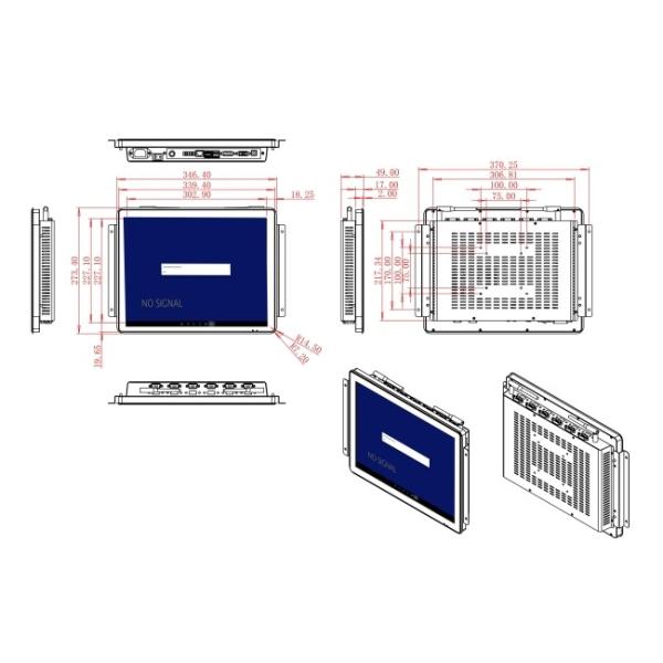 15-Inch Android Embedded Panel PC for Security Panels, Public Service Stations, Digital Signage, and Facility Management