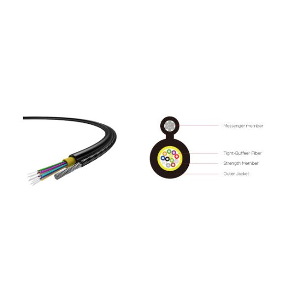 Self-Supported Round Drop Cable GJYCBH Fiber Optic Cable For FTTx