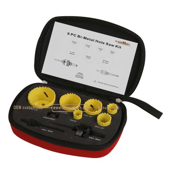 9PC Bi-Metal Hole Saw Set,Power Tools,Drill Bits