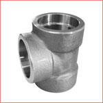 Cross Tee Forged Steel Fittings, ASTM B564 Nickel Alloy flangeolet , weldolet , reduce tee , elbow , cap , tee