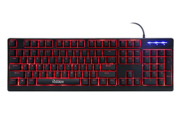 Buy Mechanical Feeling 104 key keyboard , Backlit Ergonomic Keyboard 3 Color Adjustable at wholesale prices