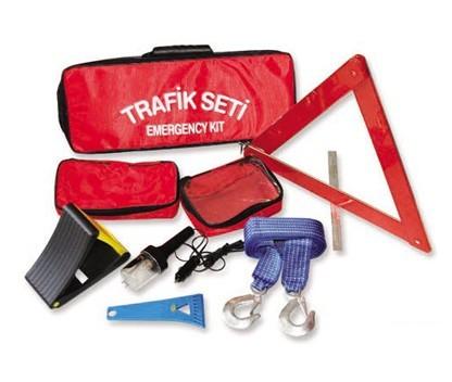 Buy 8 pcs auto emergency kit ,with warning triangle ,tow rope . at wholesale prices