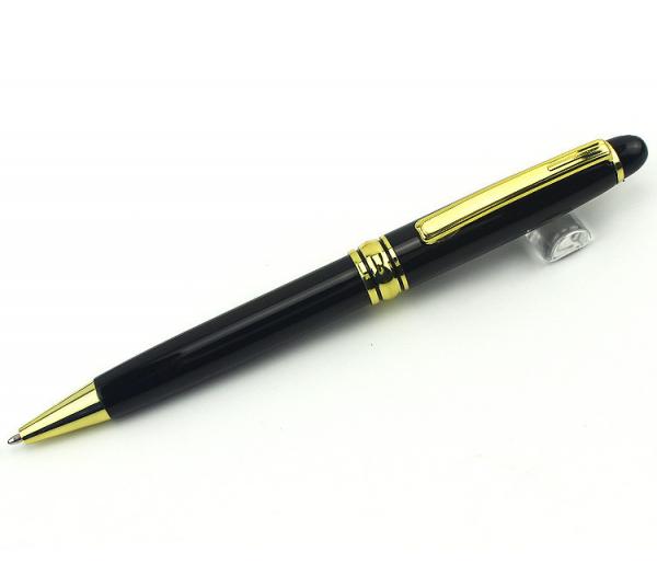 high grade ballpoint pen four colors blue and black core printable logo size 13.8*1.25cm