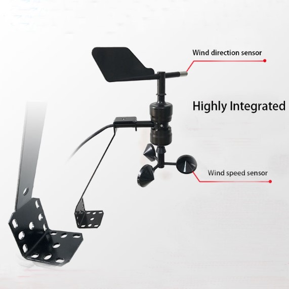 4-20mA 0-5V RS485 Modbus Anemometer Integrated Wind Speed Sensor for Weather Station