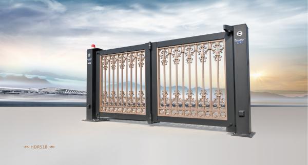 Buy Motorized Automated Intelligent Bi Folding Driveway Gates Aluminium Alloy at wholesale prices