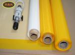 43T Polyester Nylon Monofilament Silk Screen Mesh For Printing White And Yellow