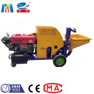 Quality Cement Mortar Render Spray Machine Keming KZW Diesel Engine Piston Multi Function for sale