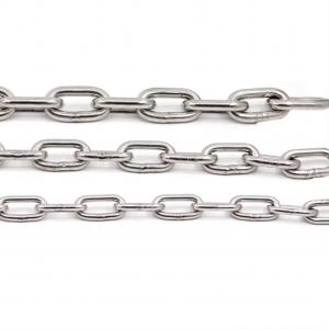 China 304 M1.2-24 Industrial Stainless Steel Dog Chain for Customized Lifting Clothes Drying Tag on sale