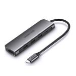 USB C Hub 5 in 1 Multiport Adapter 100W Power Delivery, 3 USB 3.0 Data Ports,