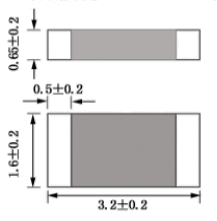 1206 Thin Film Surface Mount Fast Blow Chip Fuse 12B1100B 1A 125V 3216 Metric With 50 Amp Interrupting Rating