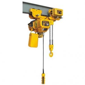 China 2 Ton 1 Ton Electric Chain Hoist Light And Firm High Heat Dissipation on sale