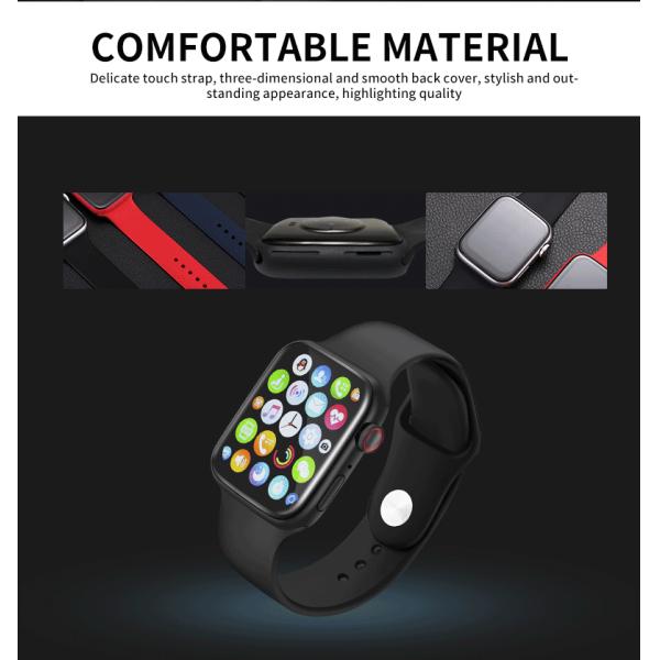 W6 Square Shape Smartwatch 1.69 IPS Touch Screen Fitness Tracker Wristband