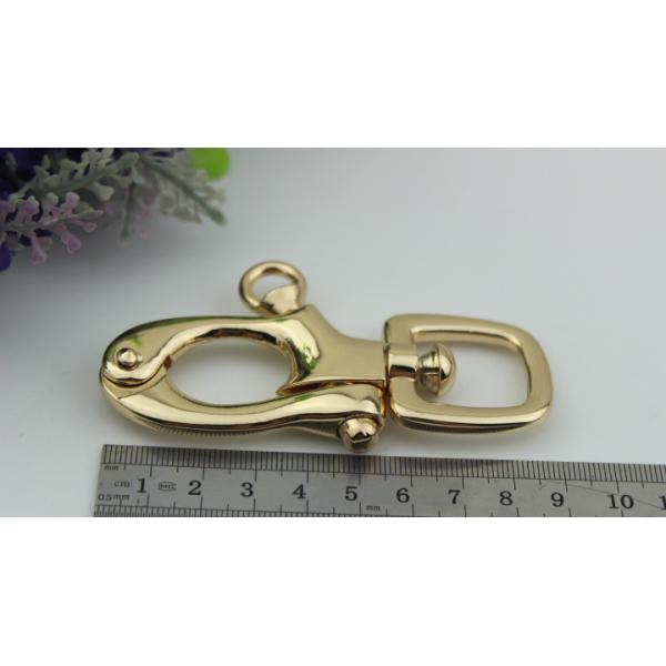 Novelty design handbag 20 mm nickel color metal spring trigger snap hooks for leather strap