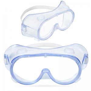 Quality PVC Frame Medical Safety Glasses , Anti Fog Goggles Normal Strap Durable for sale