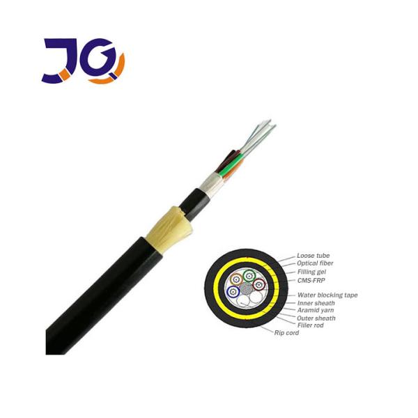 Self-Supporting ADSS Fiber Optic Cable 24 48 Core Fiber Cable For Overhead