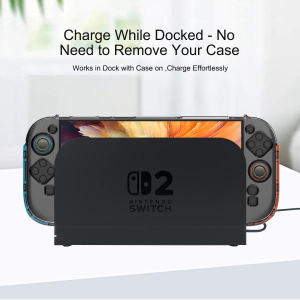 Detachable PC Left & Right Joy-con + Dockable Middle Frame Protective Cover Case Kit for Nintendo Switch 2