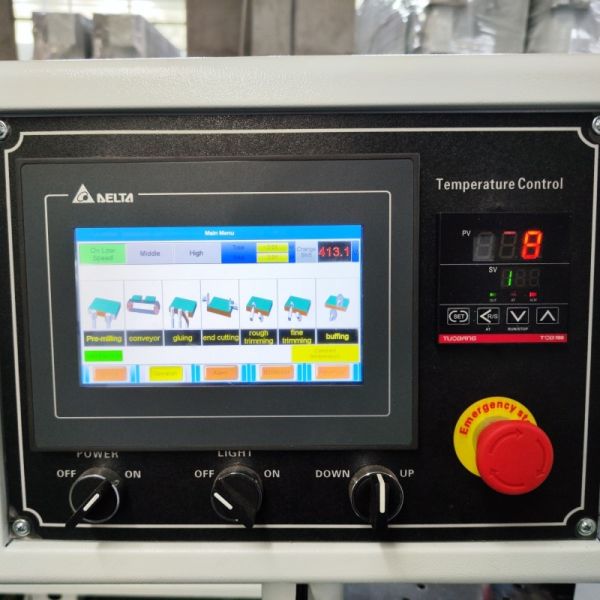 Automatic Edge Banding Machine Combining Multiple Processing Steps Including Gluing Trimming Buffing and Corner Rounding