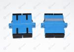 Telecom Blue SC Fiber Optic Adapter Easy Operate For Data Processing Networks