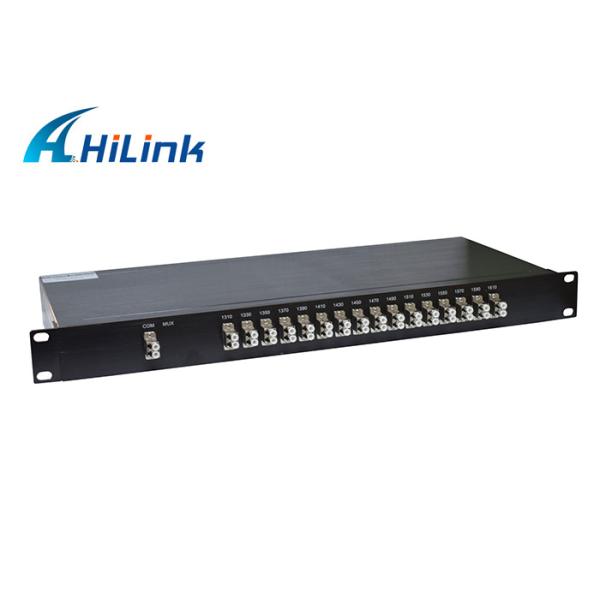 Dual Fiber CWDM Mux Demux Module 1U Rack Mount 16ch Metal Port 1310nm~1610nm