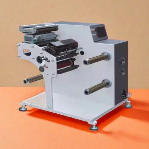 Quality 200m/Min Turret Label Slitter Rewinder Narrow Web Medium Speed Slitting Machine Servo Driven Taper Tension Web Guide for sale