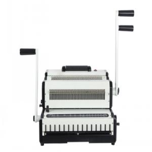 Double Loop Wire And Plastic Spiral Coil Punching Binding Machine