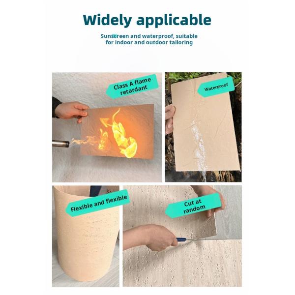 Modern Design Weaving Texture MCM Soft Stone Wall Cladding Panel Flexible Big Slab for Exterior & Interior Wall Decoration