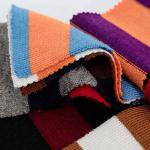 Modern Stripes 25% Pbt 25% Nylon 50% Spun Rayon Fabric For T-Shirts Jumpers Long