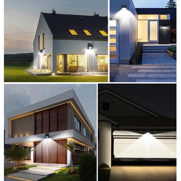Yard Solar Sensor 4.5H 7000K LED Fence Light