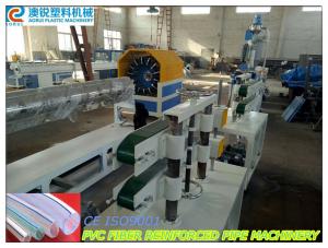 China Pvc Fiber Reinforced Soft Plastic Pipe Extrusion Machine , Pvc Gridding Pipe Production Line on sale