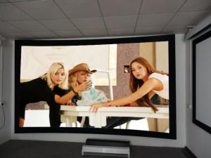China 8cm Frame Curved Projection Screens With Black Velvet / 3D Screen Projector on sale