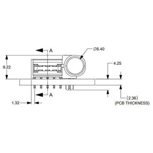 172047-1003 Integrated Circuit Chip 2POS Power To The Board Connector