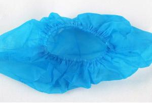 China Non Woven Blue Shoe Covers Disposable Anti Skid Soft Eco Friendly on sale