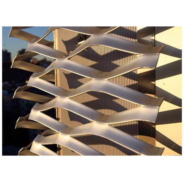 Strech Flatted Expanded Metal Mesh / Grill Wire Mesh 0.3mm - 2mm Thickness