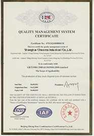Shanghai Chairma Industrial Co.,Ltd. Certifications