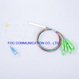 Quality Telecom Networks Fiber PLC Splitter LSZH 1x8 SC APC Connector Low PDL for sale