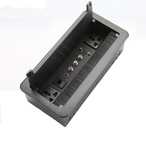 Multi - Function Manual Desktop Flip Data Junction Box / Power Data Integrated