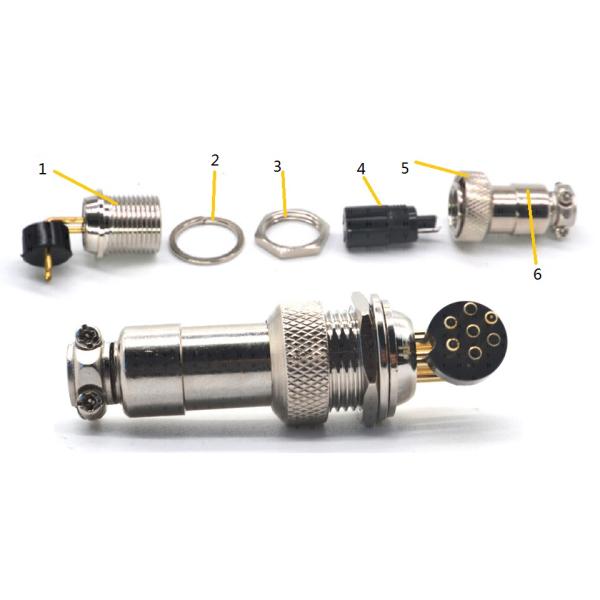 2 4 Pin Gx12 3 Pin Connector PCB Soldering 90 Degree Pins 3A 200V