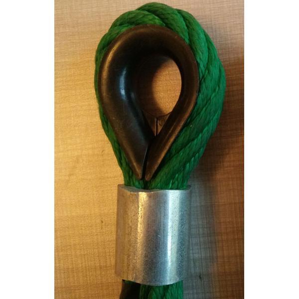 Open Nylon Rope Thimbles Black Plastic Ferrule