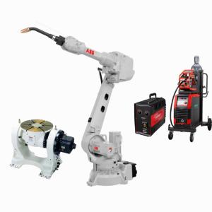 Quality ABB IRB 2600 Industrial Robot Arm With Megmeet Welder And CNGBS Welding Positioner For Robot Welding for sale
